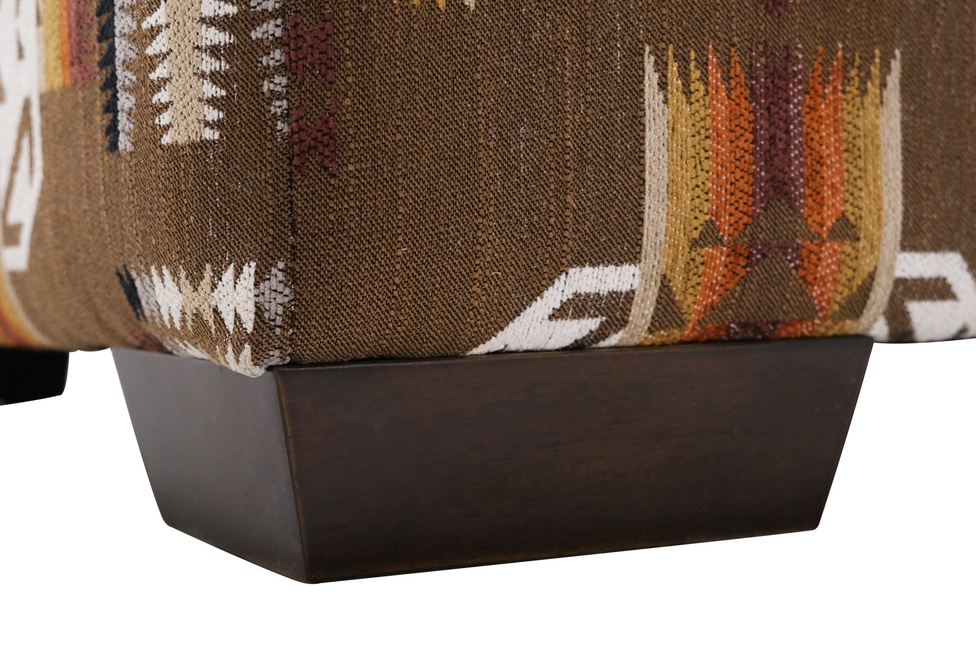 Fangio Brown Storage Ottoman Brown Foam Solid Wood