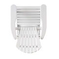 Malibu Reclining Adirondack Chair White Acacia Wood