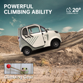 All Weather Protection: Fully Enclosed Design For Safer Travels White Silver Abs Pc