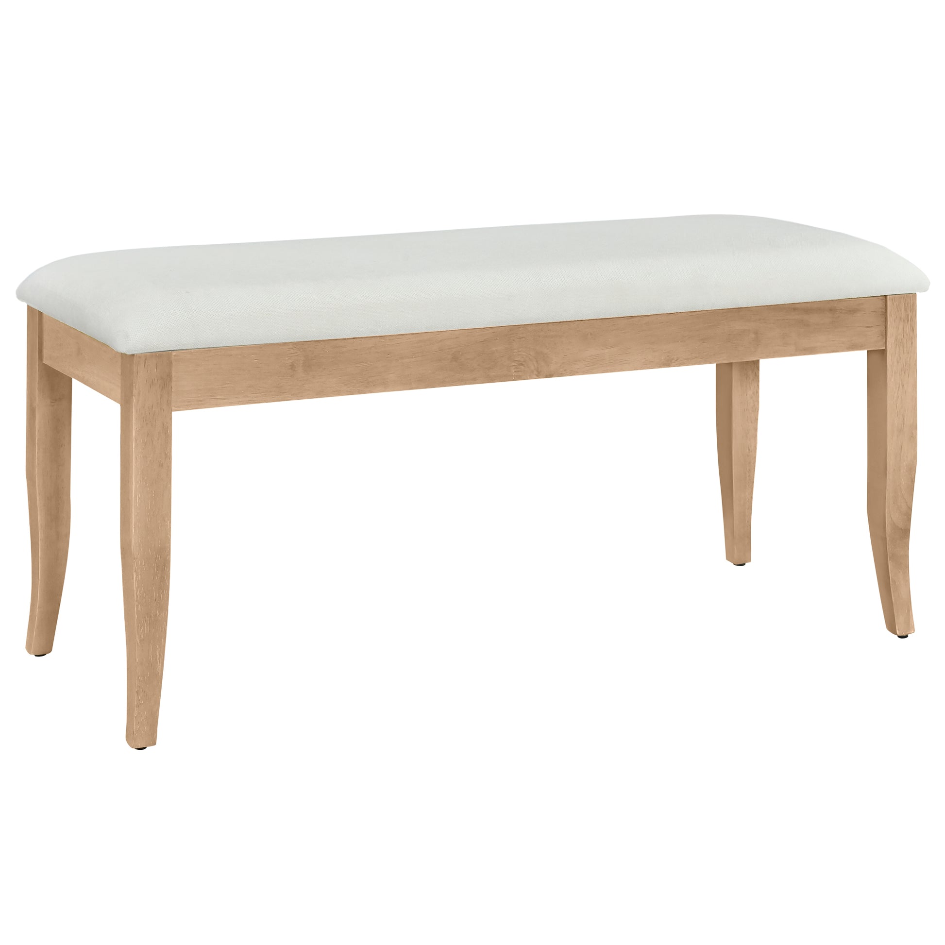 Retro 6 Piece Trestle Dining Table Set With Upholstered Dining Chairs And Dining Bench, Smooth Dining Backs For Dining Room, Living Room, Kitchen, Natural Upholstered Chair Wood Natural Beige Seats 6 Wood Dining Room Solid Wood Rubberwood Trestle