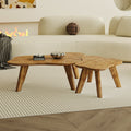 Modern Minimalist Wood Color Table Top Coffee Table. Log Style Coffee Table.Cloud Shape Gives You A Experience, Computer Desk. The Game Table. Suitable For Dining And Living Rooms. Wood Mdf