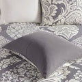6 Piece Printed Duvet Cover Set King Multicolor Polyester