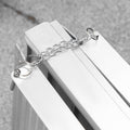 Homcom Textured Aluminum Folding Wheelchair Handicap Ramp, 6' Silver Aluminum