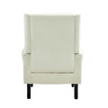 Coolmore Wood Frame Armchair, Modern Accent Chair Lounge Chair With Sturdy Wood Legs For Living Room Bedroom Beige Beige Primary Living Space Foam Velvet