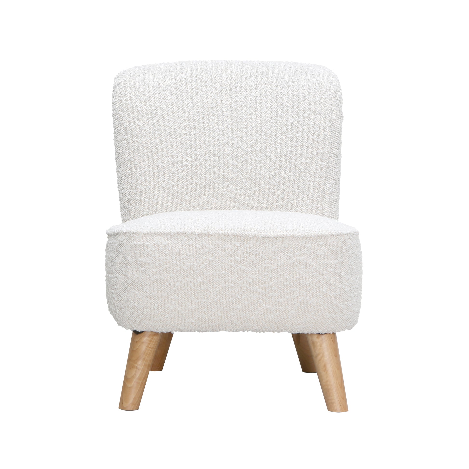 Juni Kids Chair In Boucle Cream Fabric