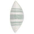 14 X 26 Accent Lumbar Throw Pillow, Stripe Design, Eucalyptus, White, Green White Green Wood