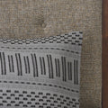 Cotton Jacquard Comforter Mini Set Grey Black Full Queen Queen Grey Black Cotton