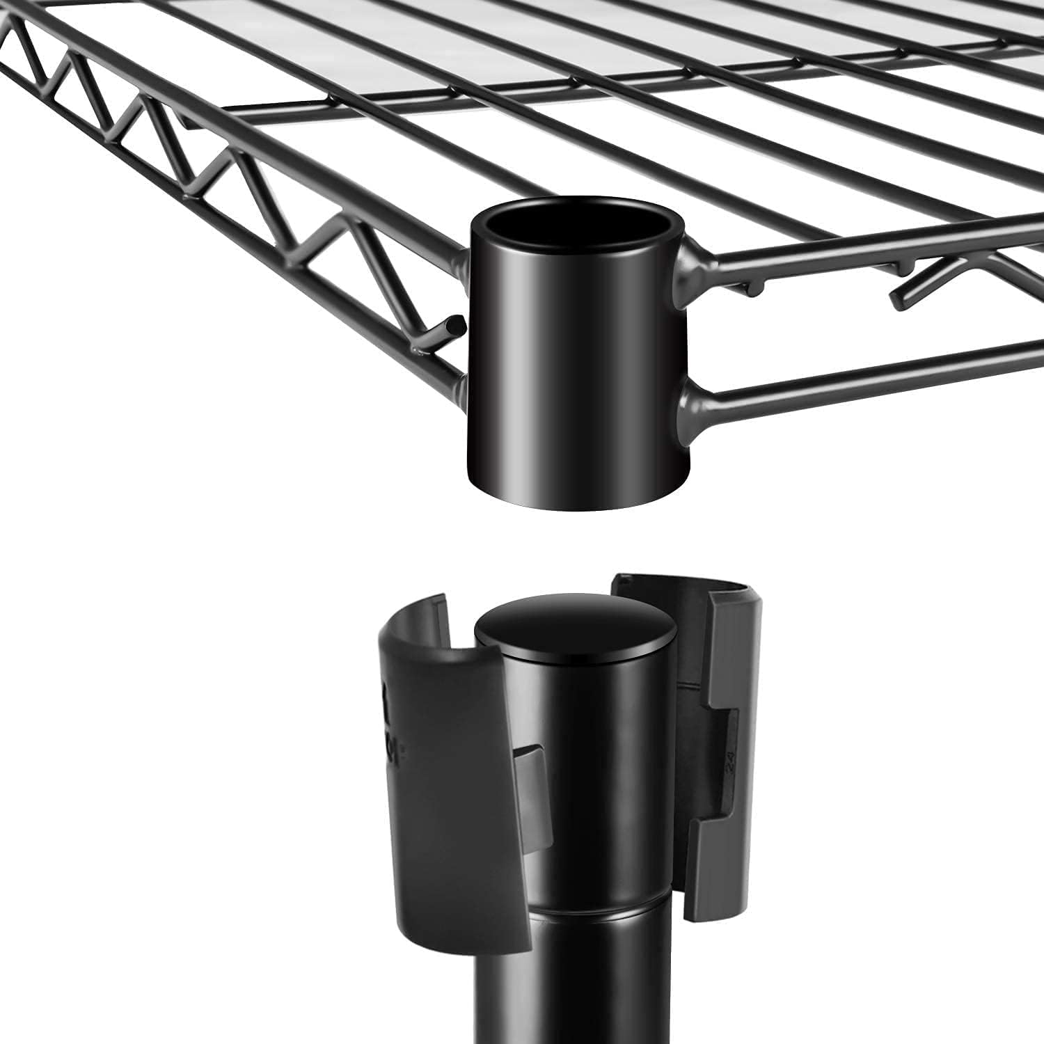 Heavy Duty 5 Shelf Shelving Unit 1250Lb Capacity, 29.92" D X 13.98" W X 62.99" H, 5 Tier, Black Black Steel