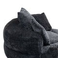 Coolmore Lazy Sofa Durable Comfort Lounger High Back Bean Bag Chair Couch With Three Pillows For Adults And Kids, Indoor & Outdoor, Single Gaming Sofa Chair For Bedroom,Office Black Chenille Black Foam Chenille 1 Seat
