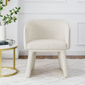 Modern Style Simple And Elegant Chair, Beige Leisure Chair, Suitable For Dining Bedroom Living Room Reception Desk Assembly Required Beige Beige Foam