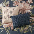 8 Piece Cotton Comforter Set Navy Cal King California King Navy Polyester