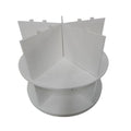 7 Tier Rotating Shoe Rack Tower, Spinning Shoe Display, 360 Shoe Rack Storage Round Carousel, Vertical Handbag Rotate Shoes Closet Organization, Christmas Gift White White Pvc
