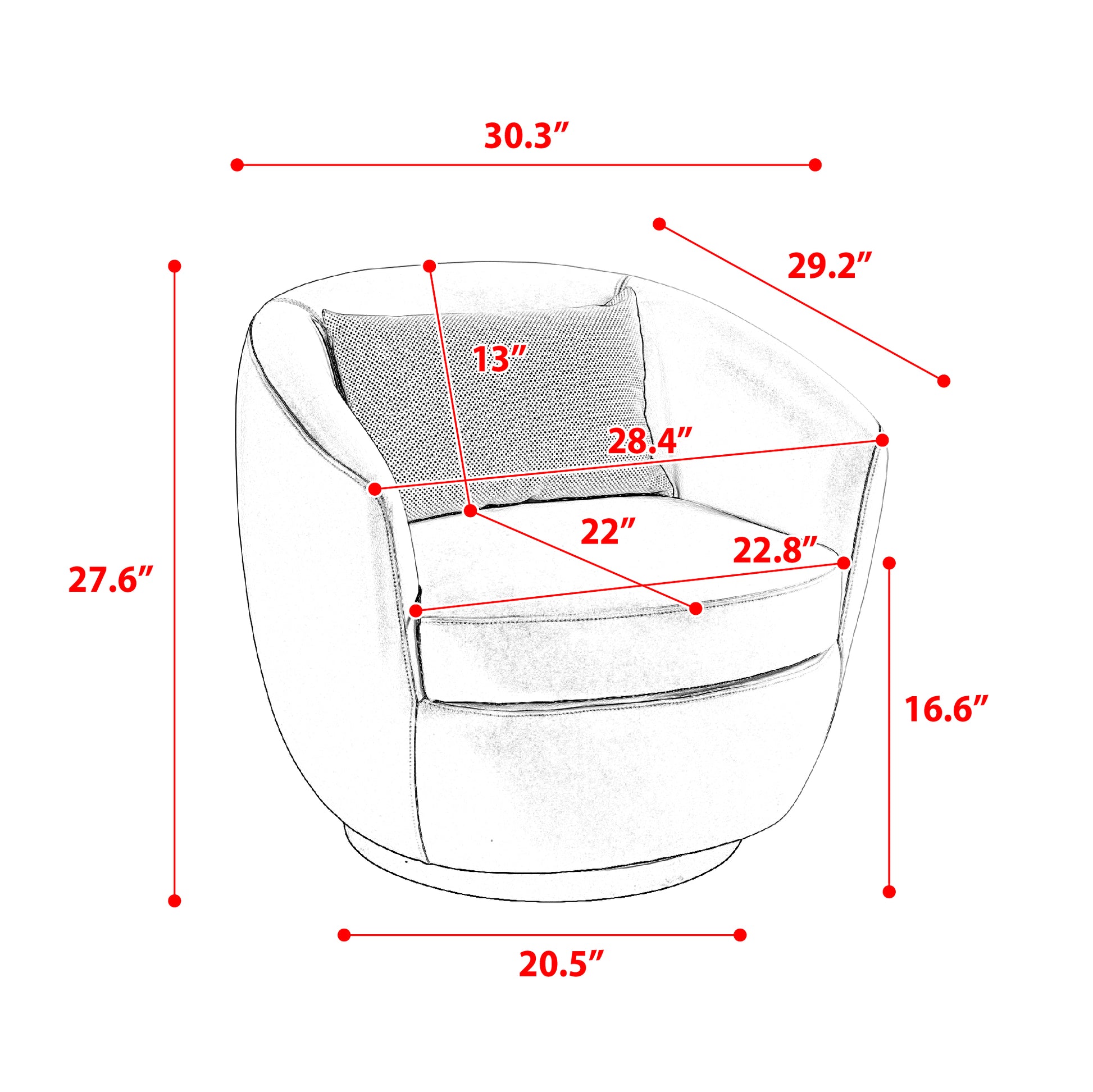 Upholstered Swivel Barrel Armchair With Storage Modern Living Room Side Chair For Bedroom Office Reading Spaces Pu Light Beige Light Beige Foam Upholstered