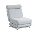 Single Sofa Chair Foldable Single Sofa Bed With Pillow,Portable Foldable Sofa Bed,Leisure Sofa Chair,Easy To Store,Made Ofand Wearable Linen Light Grey Blue Primary Living Space Modern Foam Linen