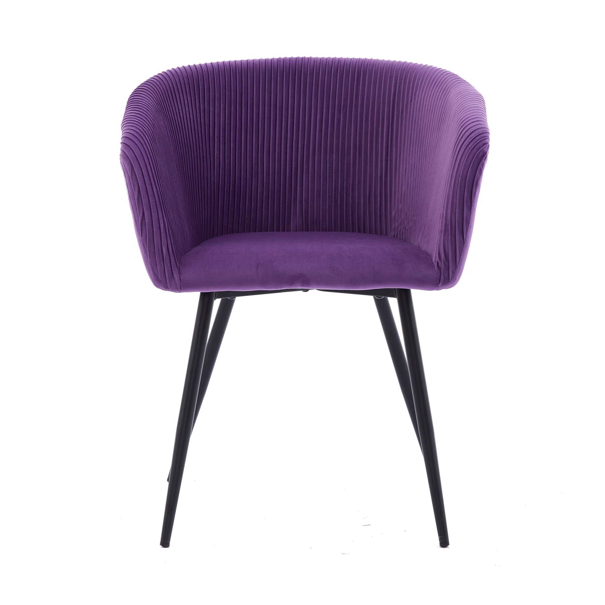 Ts Stripe Dinding Chair Purple Velvet