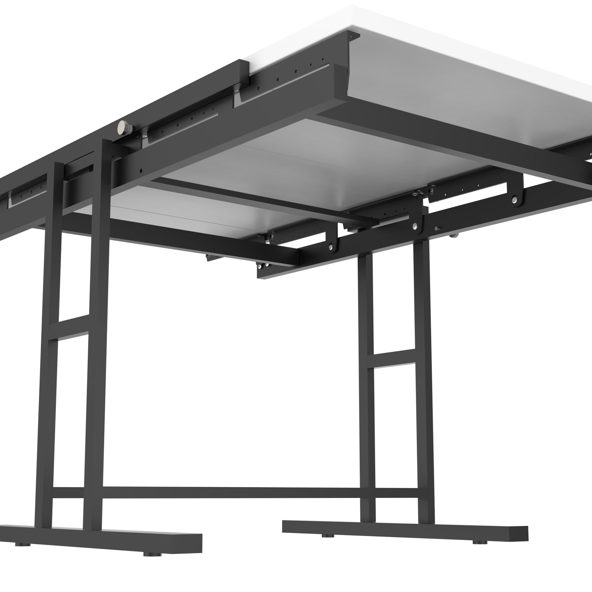 Solid Mahogany Wood Multifunction Convertible Dining Table,Free Switch Space Saving Table Shelf For Home And Studio, White Finish White Solid Wood