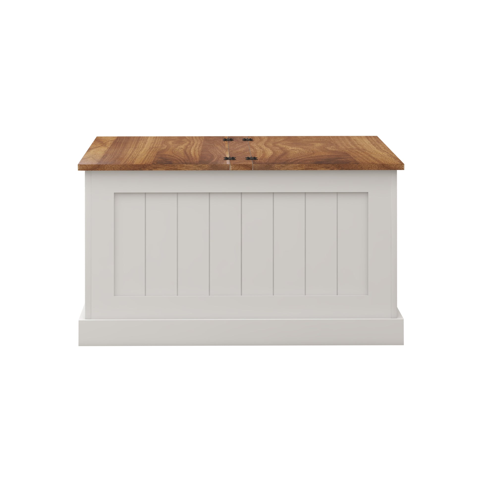 31.5" Farmhouse Coffee Table, Square Wood Center Table With Hinged Lift Top, Rustic Cocktail Table With Large Hidden Storage Compartmen For Living Room White White Mdf