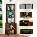 Corner Shelf With Doors, 65