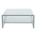 Coffee Table Clear Tempered Glass