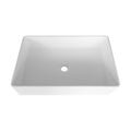 Solid Surface Basin Matte White Contemporary Solid Surface
