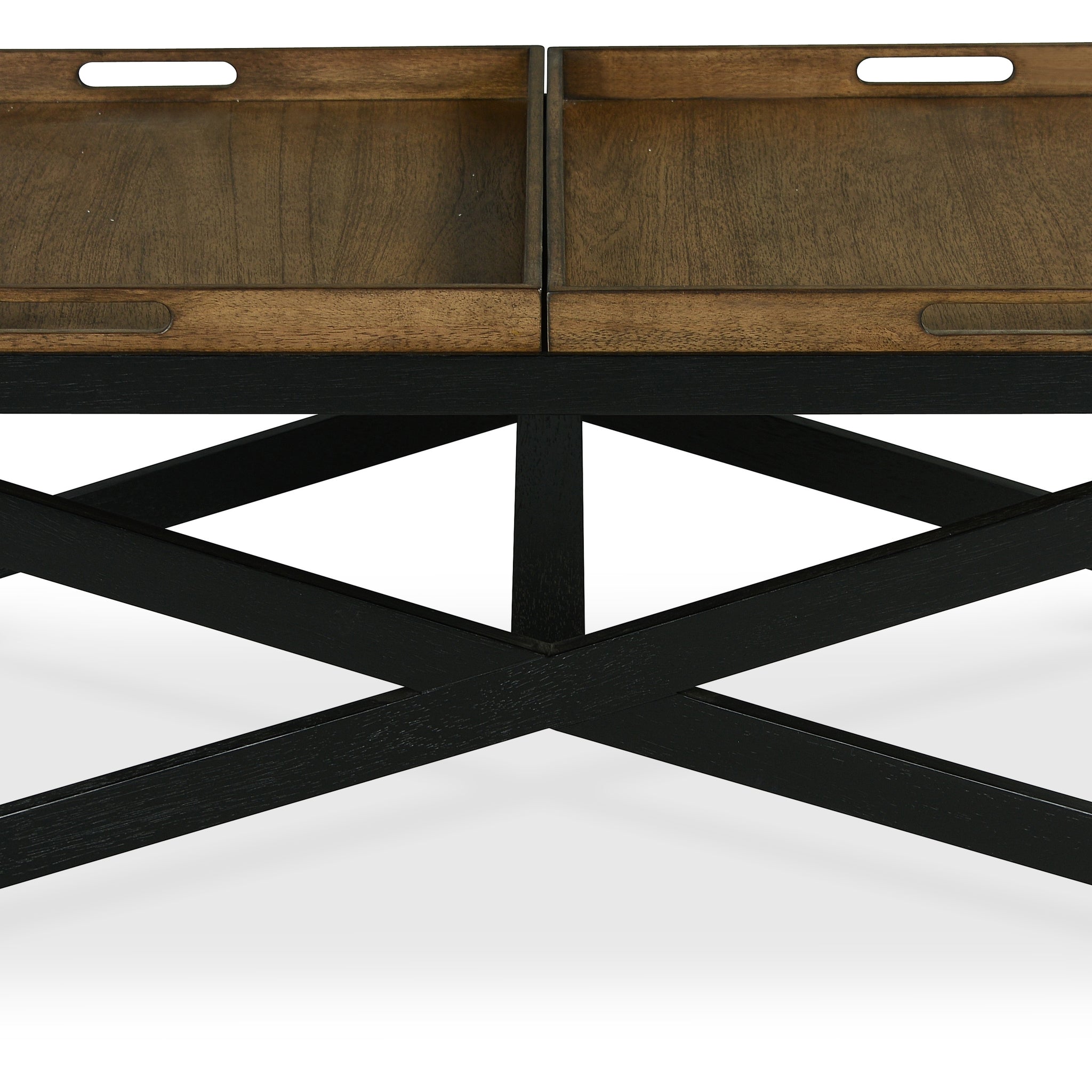 Topeka Cocktail Table Brown Brown Wood