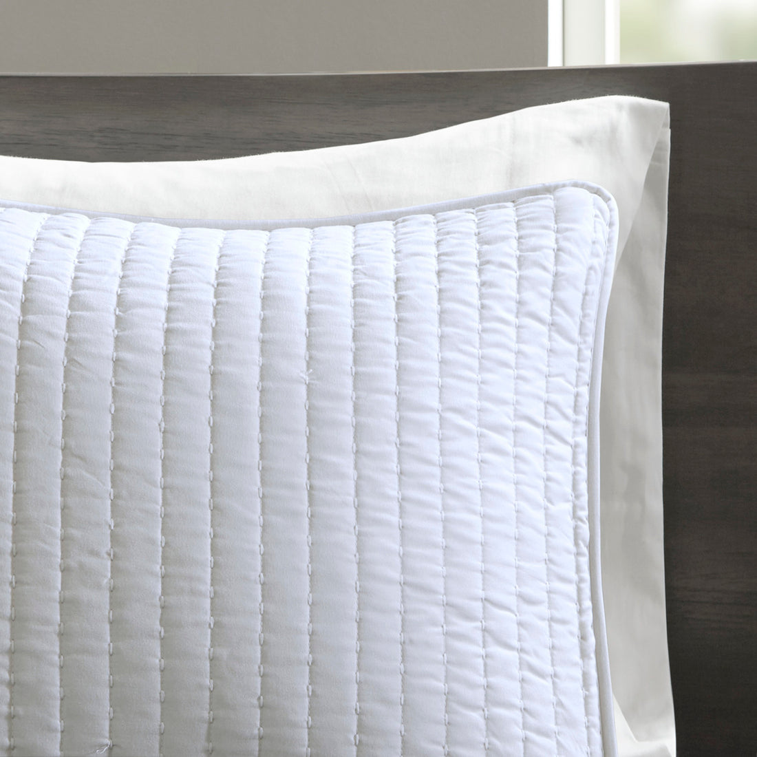 3 Piece Quilt Set White King Cal King King White Cotton