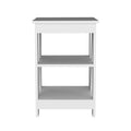 Taylor 3 Tier End Table Nightstand, Side Table For Small Space, White White Solid Wood Mdf Engineered Wood