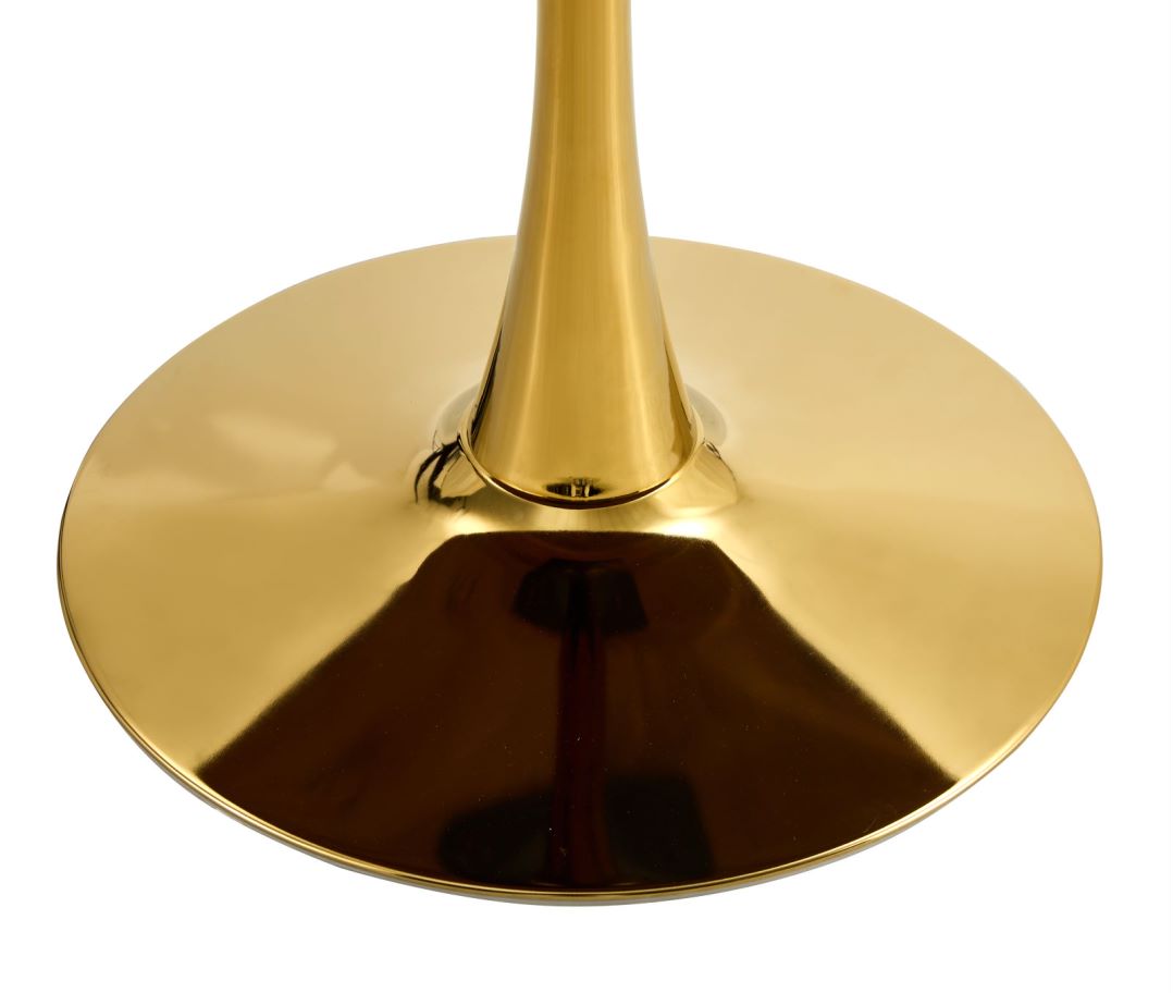 Tulip Dining Table ,Round, 80Cm Nature Wood, Dia 80, Golden Leground Table For 2 People 3 People ,1Pc Per Ctn Natural Wood Wash Mdf