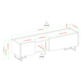 Contemporary Low Profile Tv Stand For Tvs Up To 65 Inches Dark Walnut Dark Brown 60 69 Inches Mdf Mdf