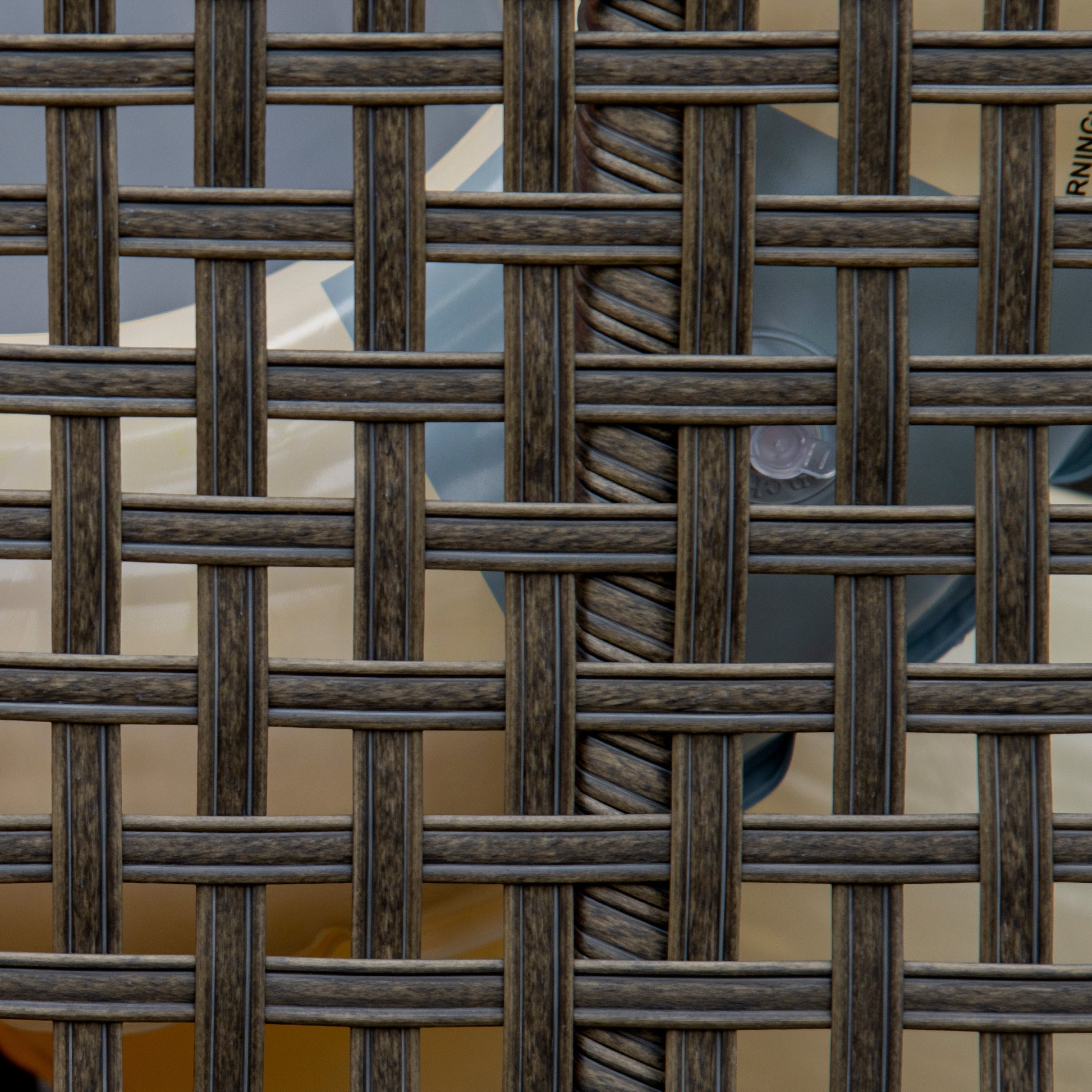 Outsunny Patio Wicker Pool Float Storage With Wheels, Outdoor Rolling Pe Rattan Pool Caddy, Includes Compartment And Basket, For Pool, Garden, Deck, Light Gray Gray Steel