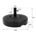 Umbrella Base Black Plastic