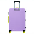 Hardshell Luggage Sets 3 Pcs Contrast Color Suitcase With Spinner Wheels And Tsa Lock 20