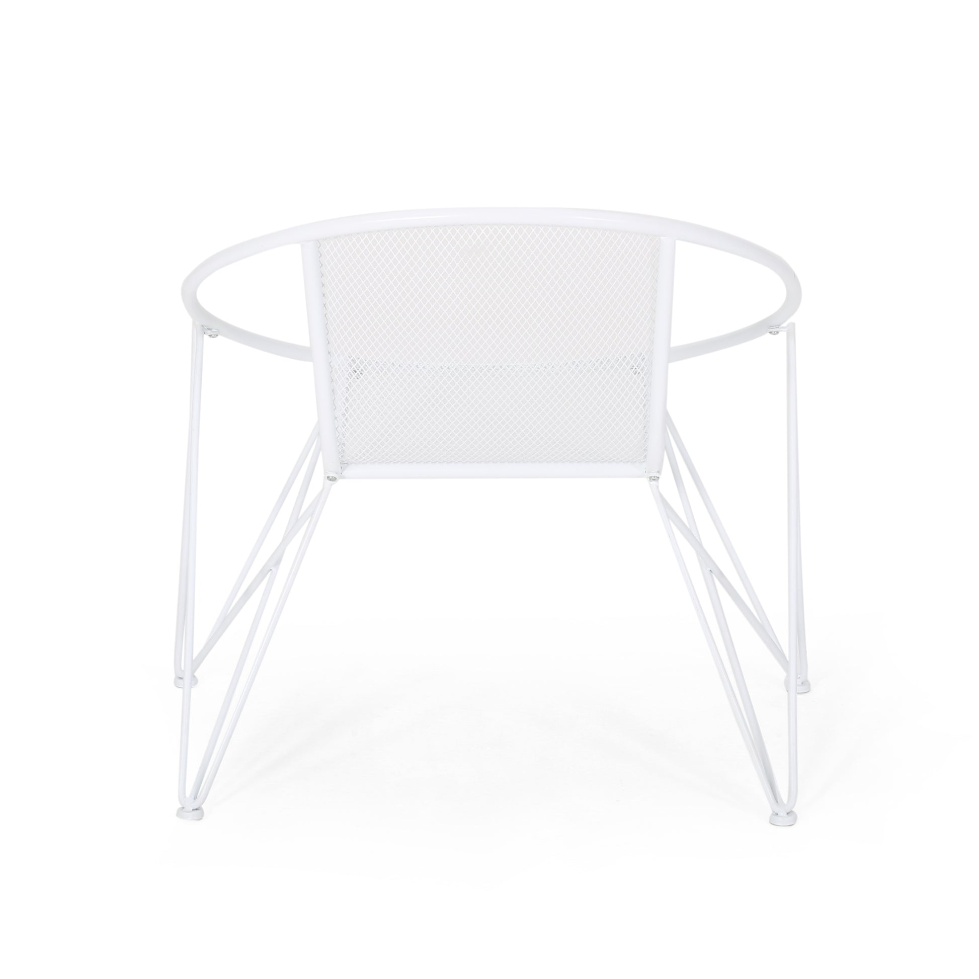 Georgia Chair Set Of 2 White Iron