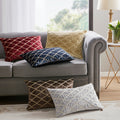 Oblong Decor Pillow Silver 22X15