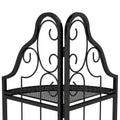 3 Tier Corner Open Shelf,Bookcase Freestanding Shelving Unit,Plant Stand Small Bookshelf For Living Room, Home Office, Kitchen, Small Space Black Corner Office American Design,Rustic Iron