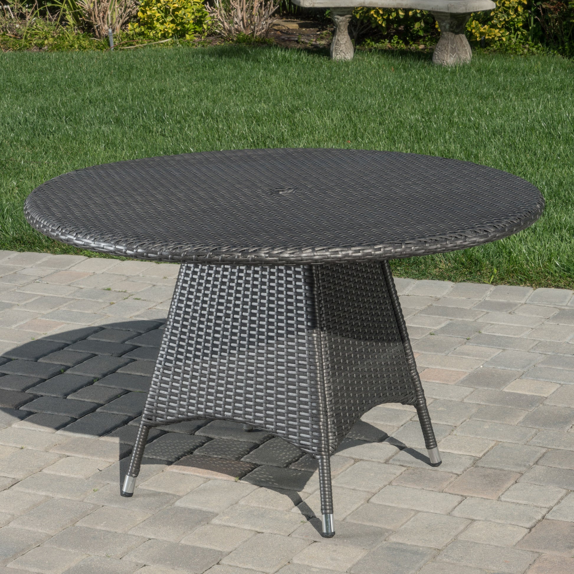 Corsica Rd Dining Table Grey Rattan