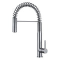 Dax Single Handle Pull Down Kitchen Faucet Brushed Finish Steel Gray Stainless Steel
