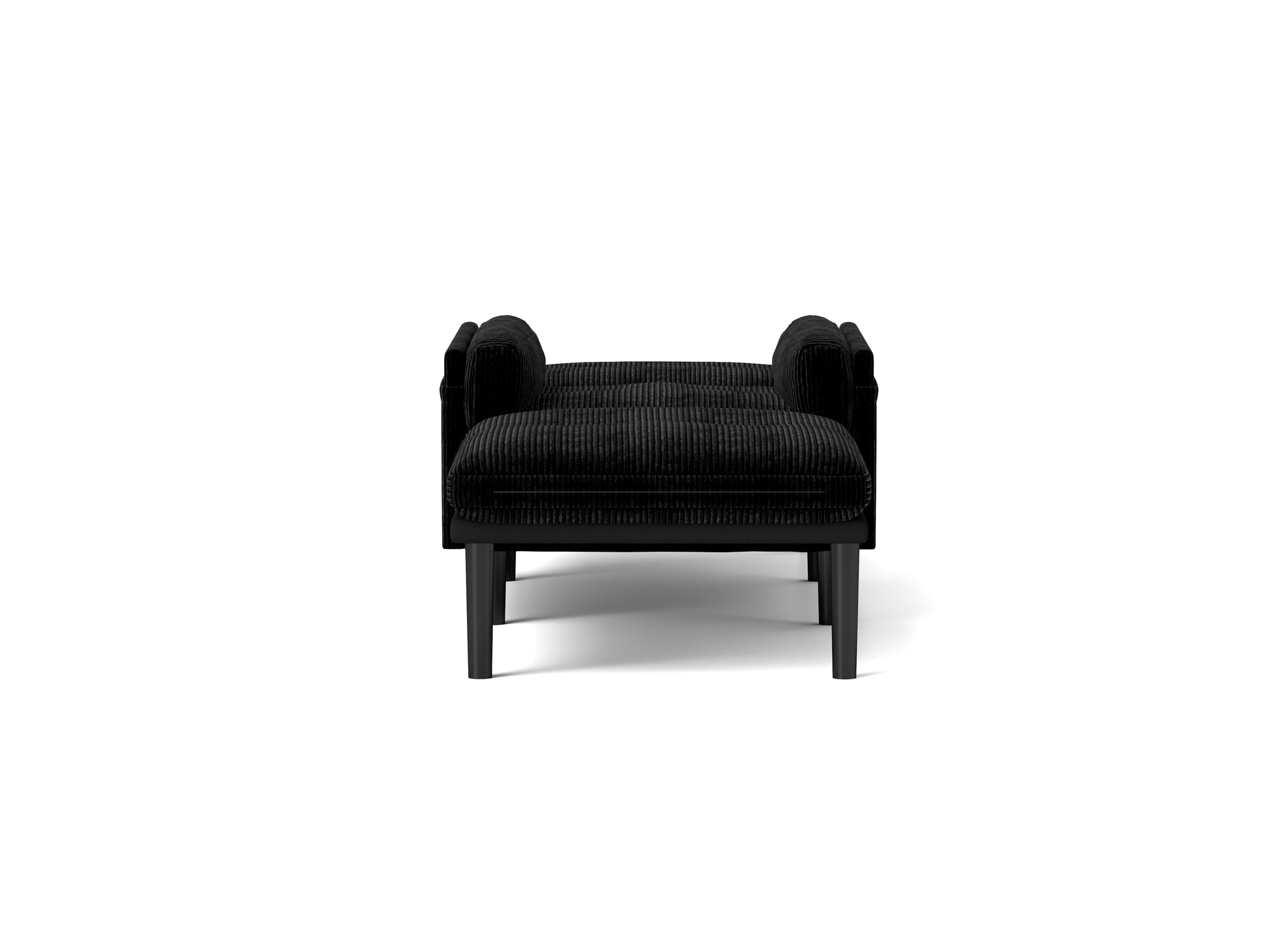 Black Multi Functional Adjustable Sofa, Convertible Lounge Chair And Guest Bed Black Velvet Metal Primary Living Space Medium Soft Loose Back Pillow Top Arms Foam Fabric Metal 1 Seat