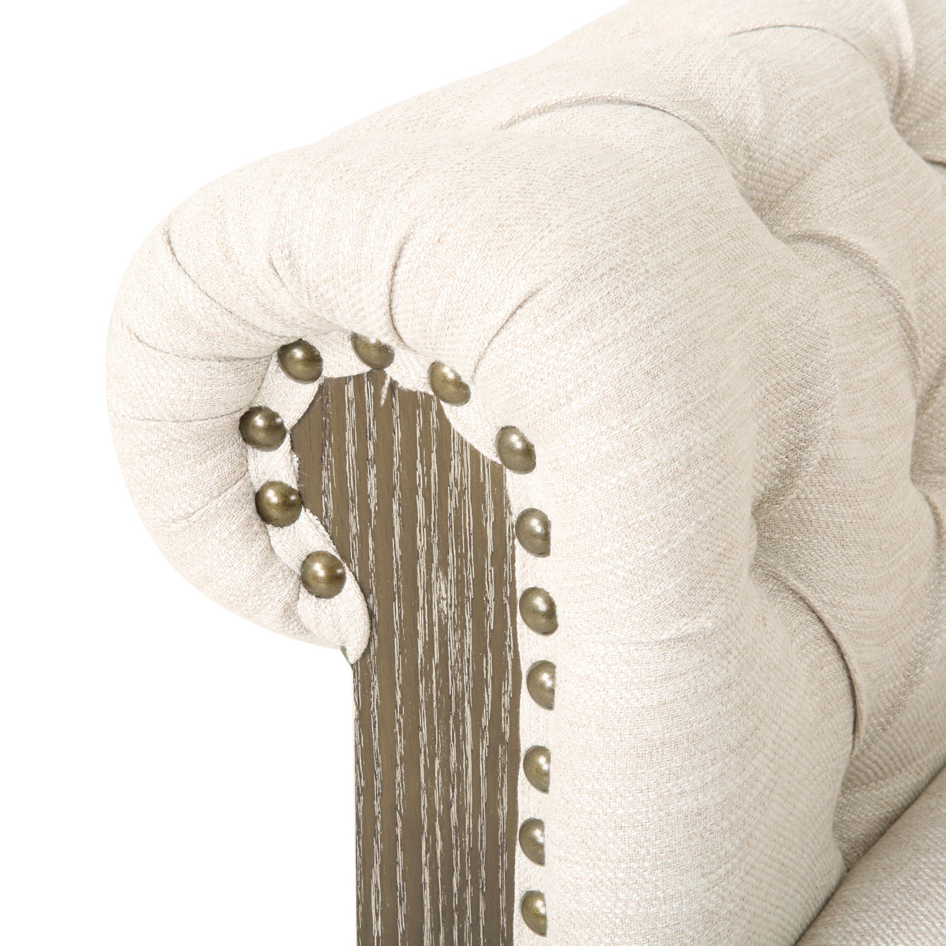 Club Chair Beige Fabric