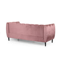 Miranda Velvet 3 Seater Sofa Blush Velvet