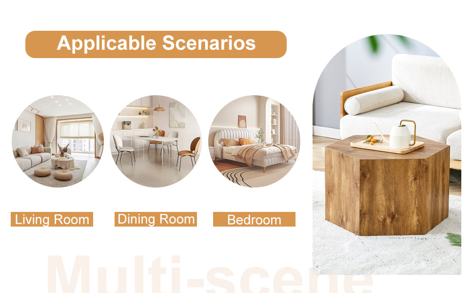 Modern Mdf Coffee Table, With Complex Texture Patterns, Style And Texture Coffee Table To Redefine Your Interior Decoration And Enhance Your Living Space, Stylish And Durable Design Wood Mdf