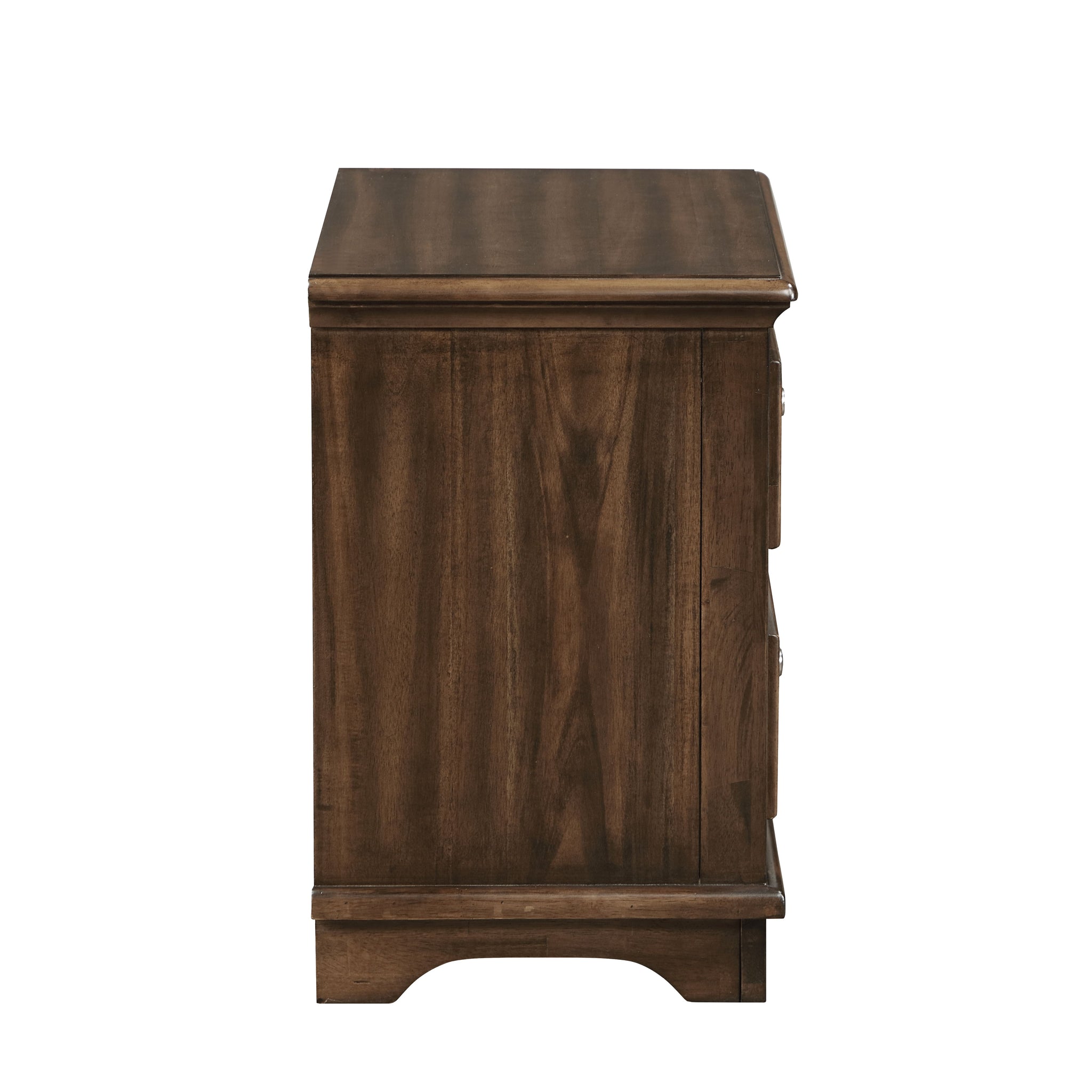 Franklin 4Pcs Pack Full Bed Set, Brushed Walnut Finish Bd02154F Full Walnut Wood