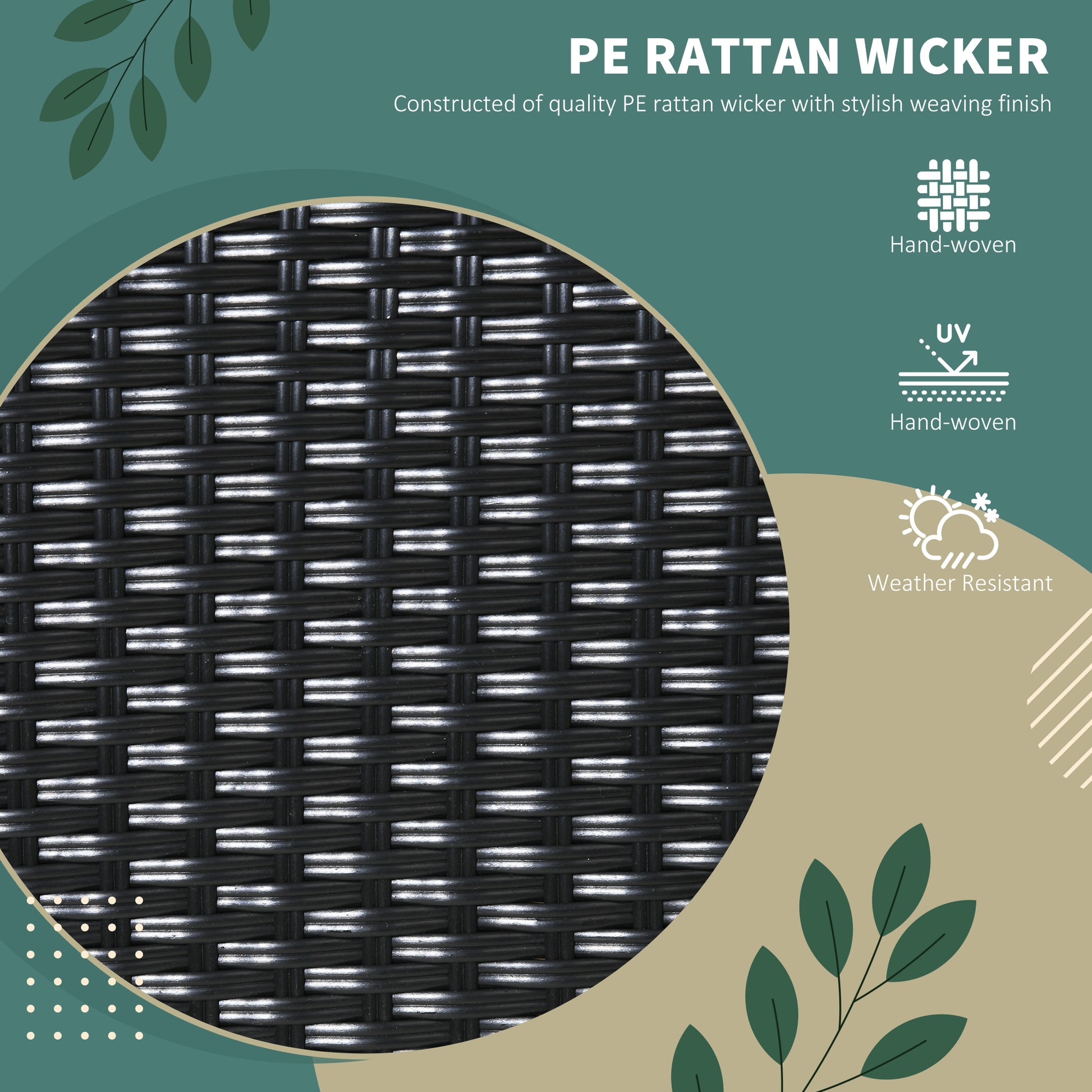 Outsunny 4 Pe Rattan Outdoor Dining Chairs With Cushions, Patio Wicker Dining Chairs With Backrests For Porch, Deck, Garden, Cream White Cream White Steel