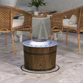 Outsunny Smokeless Fire Pit With Fireproof Mat, 20