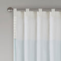 Polyoni Pintuck Curtain Panel Only 1 Pc Panel Blue Multi Silk