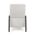 Recliner Chair Beige Fabric