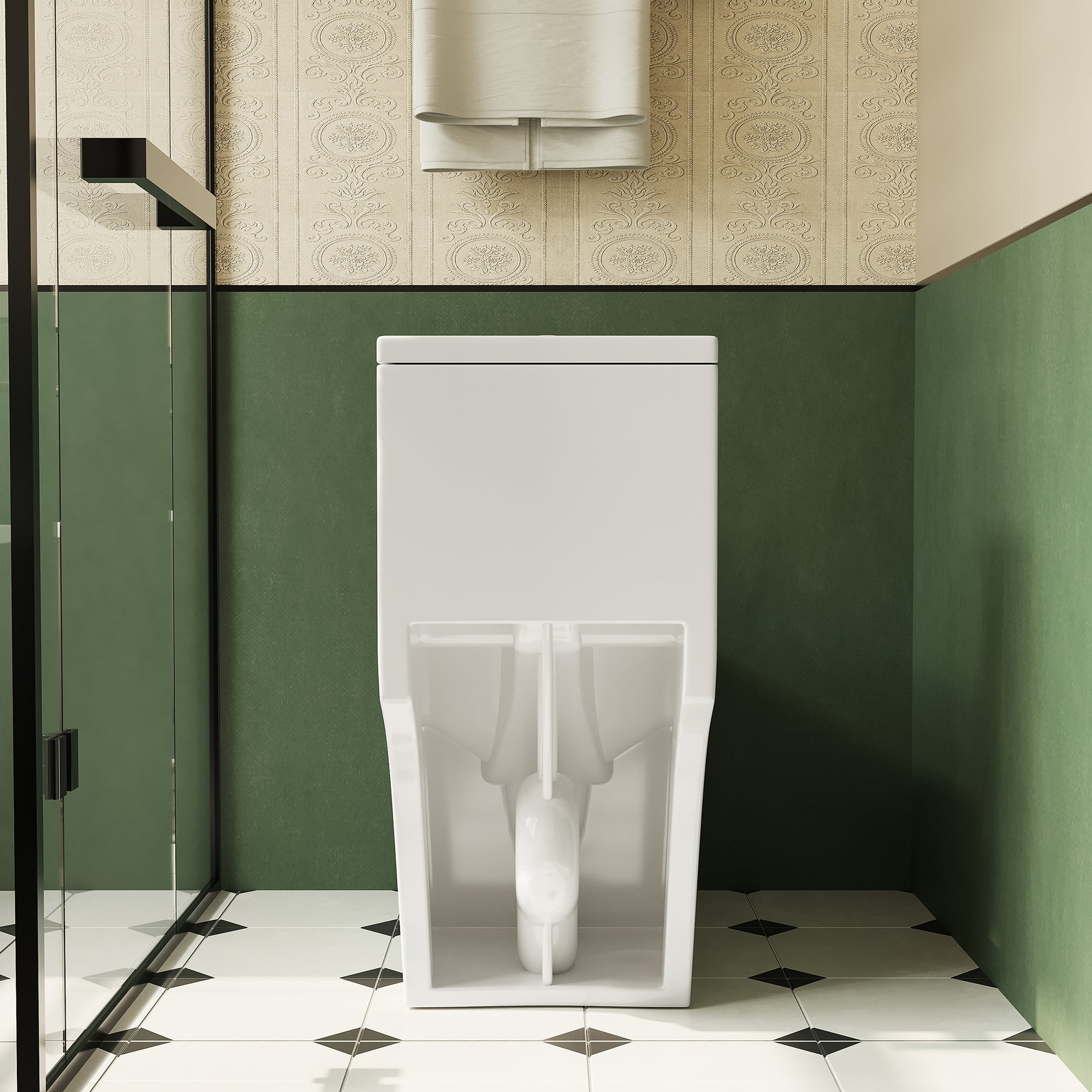1.1 1.6 Gpf Elongated Comfort Height Floor Mounted One Piece Toiletcupc Certified, Watersense Cetified, Ceramic, White Color, Soft Close Seat White Ceramic