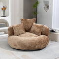 Coolmore Lazy Sofa Durable Comfort Lounger High Back Bean Bag Chair Couch With Three Pillows For Adults And Kids, Indoor & Outdoor, Single Gaming Sofa Chair For Bedroom,Office Coffee Chenille Coffee Foam Chenille 1 Seat
