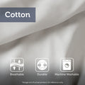 Comforter Mini Set Ivory Full Queen Full Ivory Cotton