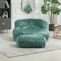 Coolmore Bean Bag Chair, Floor Sofa With Handle,Accent Sofa Chair With Ottoman For Gaming Reading Relaxing Mint Green Mint Green Plush